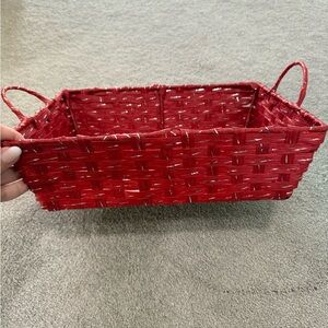 Red Woven Basket